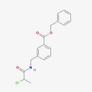 Benzyl 3-[(2-chloropropanoylamino)methyl]benzoate