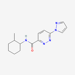 molecular formula C15H19N5O B2451876 N-(2-methylcyclohexyl)-6-(1H-pyrazol-1-yl)pyridazine-3-carboxamide CAS No. 1351609-58-9