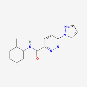 N-(2-methylcyclohexyl)-6-(1H-pyrazol-1-yl)pyridazine-3-carboxamide