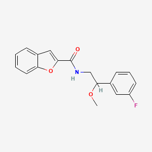 N-(2-(3-fluorophenyl)-2-methoxyethyl)benzofuran-2-carboxamide