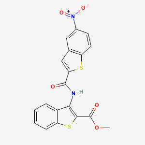 Methyl 3-(5-nitrobenzo[b]thiophene-2-carboxamido)benzo[b]thiophene-2-carboxylate