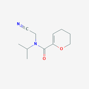 molecular formula C11H16N2O2 B2451883 N-(Cyanomethyl)-N-propan-2-yl-3,4-dihydro-2H-pyran-6-carboxamide CAS No. 1436090-14-0