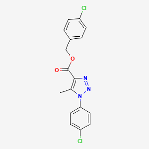 4-chlorobenzyl 1-(4-chlorophenyl)-5-methyl-1H-1,2,3-triazole-4-carboxylate