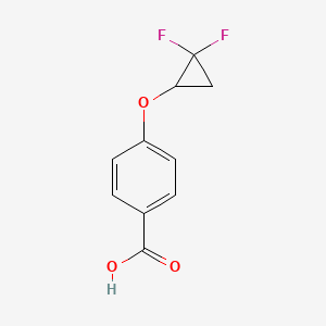 molecular formula C10H8F2O3 B2451890 4-(2,2-Difluorocyclopropoxy)benzoic acid CAS No. 2044901-34-8