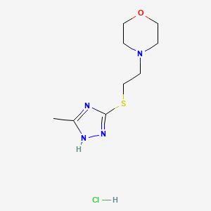 4-(2-((5-Methyl-4H-1,2,4-triazol-3-yl)thio)ethyl)morpholine hydrochloride