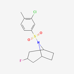 8-(3-Chloro-4-methylphenyl)sulfonyl-3-fluoro-8-azabicyclo[3.2.1]octane