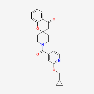 1'-(2-(Cyclopropylmethoxy)isonicotinoyl)spiro[chroman-2,4'-piperidin]-4-one