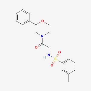 3-methyl-N-(2-oxo-2-(2-phenylmorpholino)ethyl)benzenesulfonamide