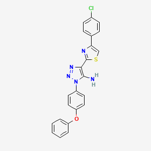 4-[4-(4-chlorophenyl)-1,3-thiazol-2-yl]-1-(4-phenoxyphenyl)-1H-1,2,3-triazol-5-amine