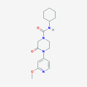 N-Cyclohexyl-4-(2-methoxypyridin-4-yl)-3-oxopiperazine-1-carboxamide