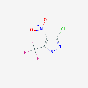 3-Chloro-1-methyl-4-nitro-5-(trifluoromethyl)-1H-pyrazole