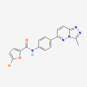 5-bromo-N-(4-(3-methyl-[1,2,4]triazolo[4,3-b]pyridazin-6-yl)phenyl)furan-2-carboxamide
