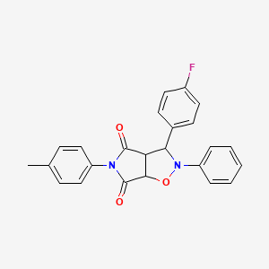 3-(4-fluorophenyl)-2-phenyl-5-(p-tolyl)dihydro-2H-pyrrolo[3,4-d]isoxazole-4,6(5H,6aH)-dione