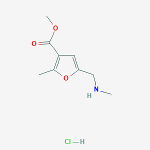 Methyl 2-methyl-5-[(methylamino)methyl]furan-3-carboxylate hydrochloride