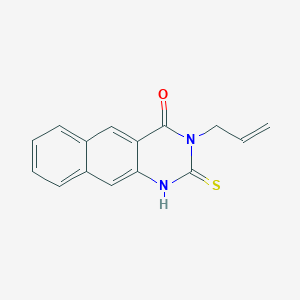 molecular formula C15H12N2OS B2451950 3-(prop-2-en-1-yl)-2-sulfanyl-3H,4H-benzo[g]quinazolin-4-one CAS No. 306281-04-9
