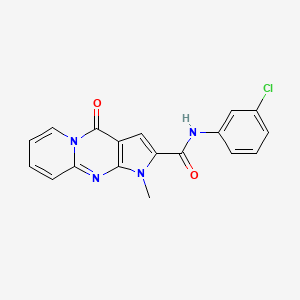 N-(3-chlorophenyl)-1-methyl-4-oxo-1,4-dihydropyrido[1,2-a]pyrrolo[2,3-d]pyrimidine-2-carboxamide
