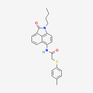 molecular formula C24H24N2O2S B2451974 N-(1-butyl-2-oxo-1,2-dihydrobenzo[cd]indol-6-yl)-2-(p-tolylthio)acetamide CAS No. 922655-59-2