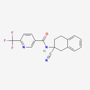 N-(2-cyano-1,2,3,4-tetrahydronaphthalen-2-yl)-6-(trifluoromethyl)pyridine-3-carboxamide