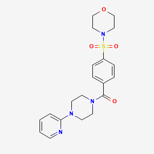 molecular formula C20H24N4O4S B2451978 (4-(Morpholinosulfonyl)phenyl)(4-(pyridin-2-yl)piperazin-1-yl)methanone CAS No. 609792-62-3