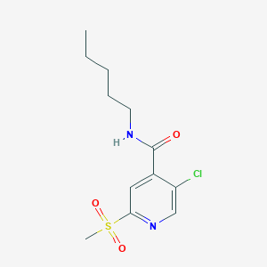 5-chloro-2-methanesulfonyl-N-pentylpyridine-4-carboxamide