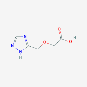 molecular formula C5H7N3O3 B2452016 2-(1H-1,2,4-triazol-5-ylmethoxy)acetic acid CAS No. 1248028-70-7