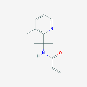 B2452023 N-[2-(3-Methylpyridin-2-yl)propan-2-yl]prop-2-enamide CAS No. 2305341-35-7
