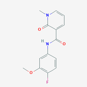 molecular formula C14H13FN2O3 B2452025 N-(4-fluoro-3-methoxyphenyl)-1-methyl-2-oxo-1,2-dihydropyridine-3-carboxamide CAS No. 2320577-96-4