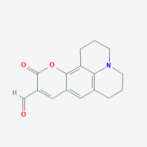 molecular formula C16H15NO3 B2452026 10-Oxo-2,3,5,6-tetrahydro-1H,4H,10H-11-oxa-3a-aza-benzo[de]anthracene-9-carbaldehyde CAS No. 142730-52-7