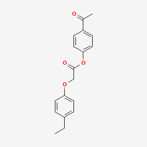 molecular formula C18H18O4 B2452037 4-Acetylphenyl 2-(4-ethylphenoxy)acetate CAS No. 391219-53-7