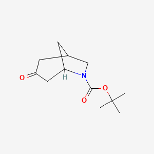 molecular formula C12H19NO3 B2452051 tert-Butyl 3-oxo-6-azabicyclo[3.2.1]octane-6-carboxylate CAS No. 359779-74-1