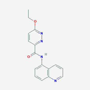 B2452066 6-ethoxy-N-(quinolin-5-yl)pyridazine-3-carboxamide CAS No. 1705797-63-2