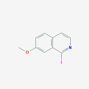 molecular formula C10H8INO B2452112 1-碘-7-甲氧基异喹啉 CAS No. 952569-54-9