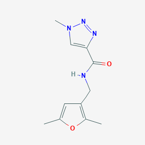 B2452139 N-((2,5-dimethylfuran-3-yl)methyl)-1-methyl-1H-1,2,3-triazole-4-carboxamide CAS No. 1797617-65-2