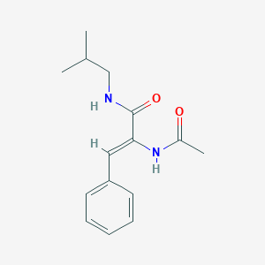 molecular formula C15H20N2O2 B024522 alpha-Acetamido-N-isobutylcinnamamide CAS No. 100908-60-9