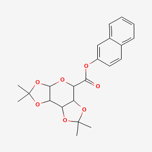 molecular formula C22H24O7 B2452228 Naphthalen-2-yl 4,4,11,11-tetramethyl-3,5,7,10,12-pentaoxatricyclo[7.3.0.0^{2,6}]dodecane-8-carboxylate CAS No. 1095323-52-6