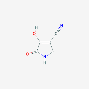 molecular formula C5H4N2O2 B2452239 4-hydroxy-5-oxo-2,5-dihydro-1H-pyrrole-3-carbonitrile CAS No. 29418-72-2
