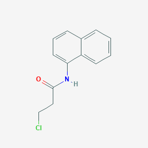 molecular formula C13H12ClNO B2452245 3-chloro-N-1-naphthylpropanamide CAS No. 22302-59-6