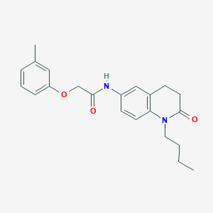 molecular formula C22H26N2O3 B2452247 N-(1-butyl-2-oxo-1,2,3,4-tetrahydroquinolin-6-yl)-2-(3-methylphenoxy)acetamide CAS No. 951505-82-1