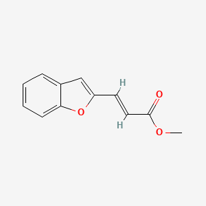 molecular formula C12H10O3 B2452276 methyl (2E)-3-(1-benzofuran-2-yl)prop-2-enoate CAS No. 256439-83-5
