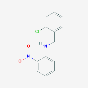 molecular formula C13H11ClN2O2 B2452328 N-[(2-chlorophenyl)methyl]-2-nitroaniline CAS No. 126991-21-7