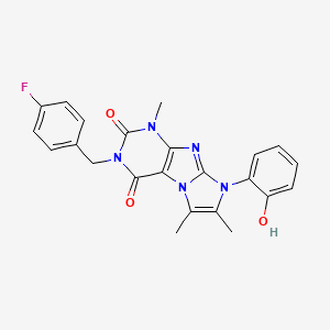 3-(4-fluorobenzyl)-8-(2-hydroxyphenyl)-1,6,7-trimethyl-1H-imidazo[2,1-f]purine-2,4(3H,8H)-dione