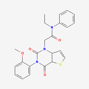 N-ethyl-2-[3-(2-methoxyphenyl)-2,4-dioxo-1H,2H,3H,4H-thieno[3,2-d]pyrimidin-1-yl]-N-phenylacetamide