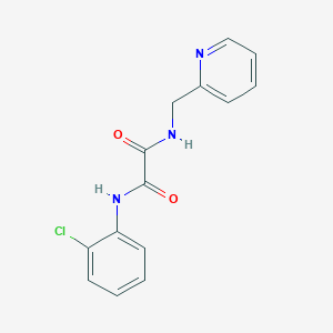 molecular formula C14H12ClN3O2 B2452347 N-(2-chlorophenyl)-N'-[(pyridin-2-yl)methyl]ethanediamide CAS No. 403813-84-3