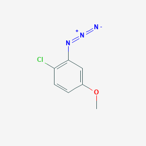 molecular formula C7H6ClN3O B2452351 2-Azido-1-chloro-4-methoxybenzene CAS No. 1248212-39-6