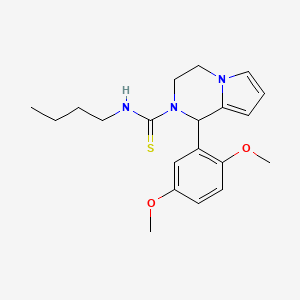 N-butyl-1-(2,5-dimethoxyphenyl)-3,4-dihydropyrrolo[1,2-a]pyrazine-2(1H)-carbothioamide