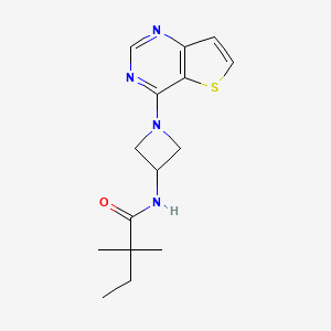 2,2-Dimethyl-N-(1-thieno[3,2-d]pyrimidin-4-ylazetidin-3-yl)butanamide