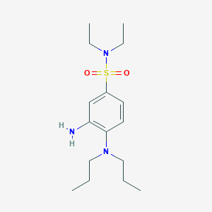 3-amino-4-(dipropylamino)-N,N-diethylbenzene-1-sulfonamide