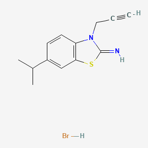 6-isopropyl-3-(prop-2-yn-1-yl)benzo[d]thiazol-2(3H)-imine hydrobromide