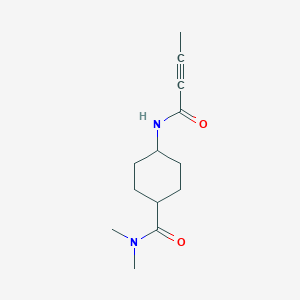 4-(But-2-ynoylamino)-N,N-dimethylcyclohexane-1-carboxamide