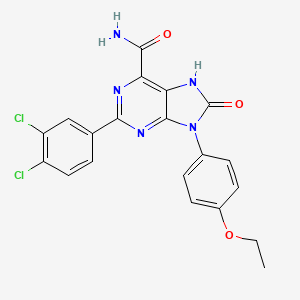 2-(3,4-dichlorophenyl)-9-(4-ethoxyphenyl)-8-oxo-8,9-dihydro-7H-purine-6-carboxamide